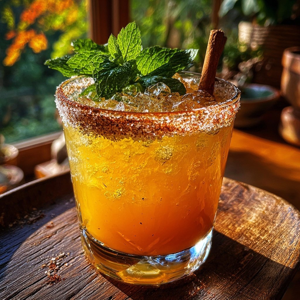 Spiced Christmas Margarita - A spiced cocktail for the holiday season