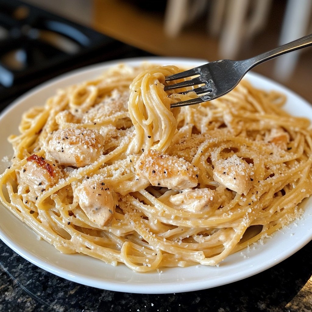 Creamy Garlic Parmesan Chicken Pasta