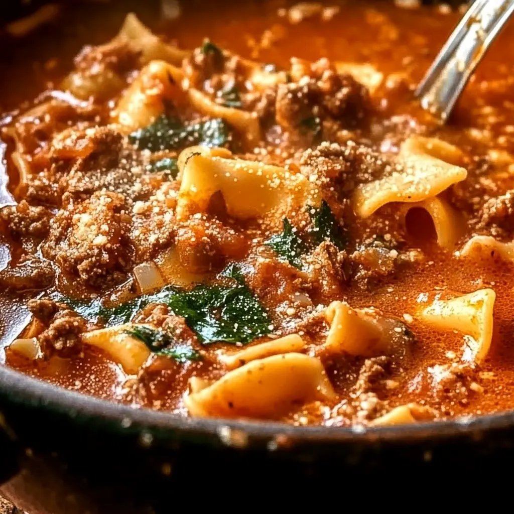 Best Ever One-Pot Lasagna Soup Recipe!