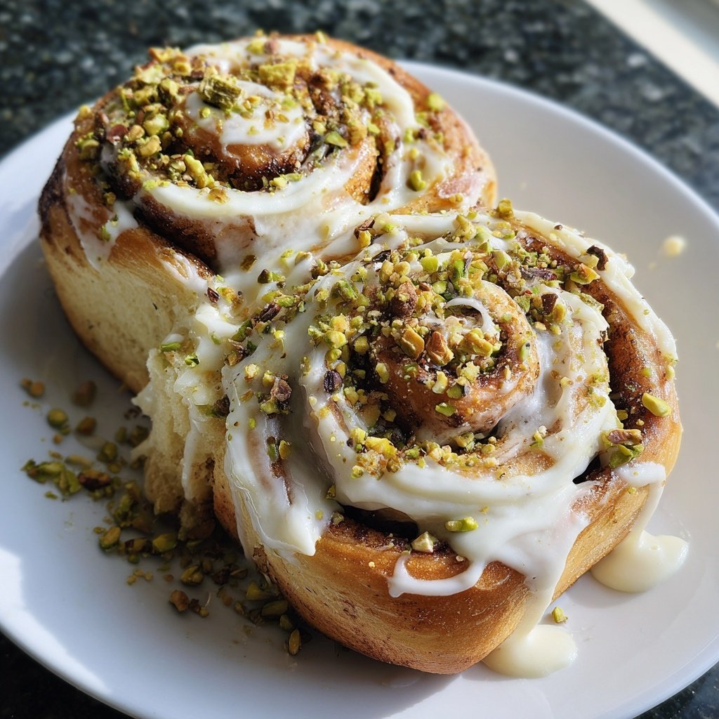 🌟 Perfect Pistachio Rolls with Cream Cheese Frosting 🌟