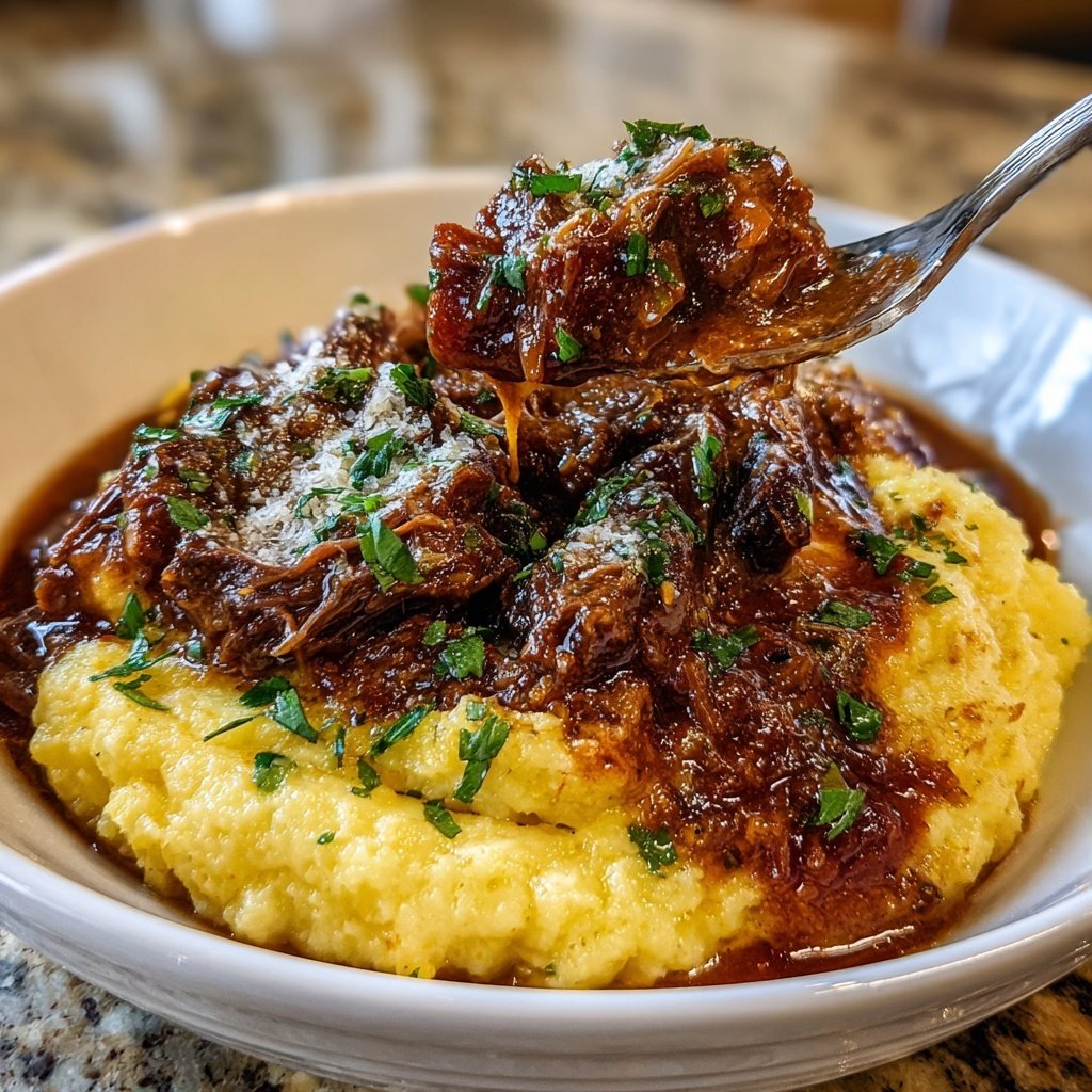 Tender Short Rib Ragu Over Silky Parmesan Mashed Potatoes Delicious Sunday Dinner Ideas