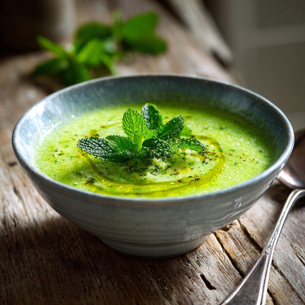 Spring Broccoli And Pea Soup