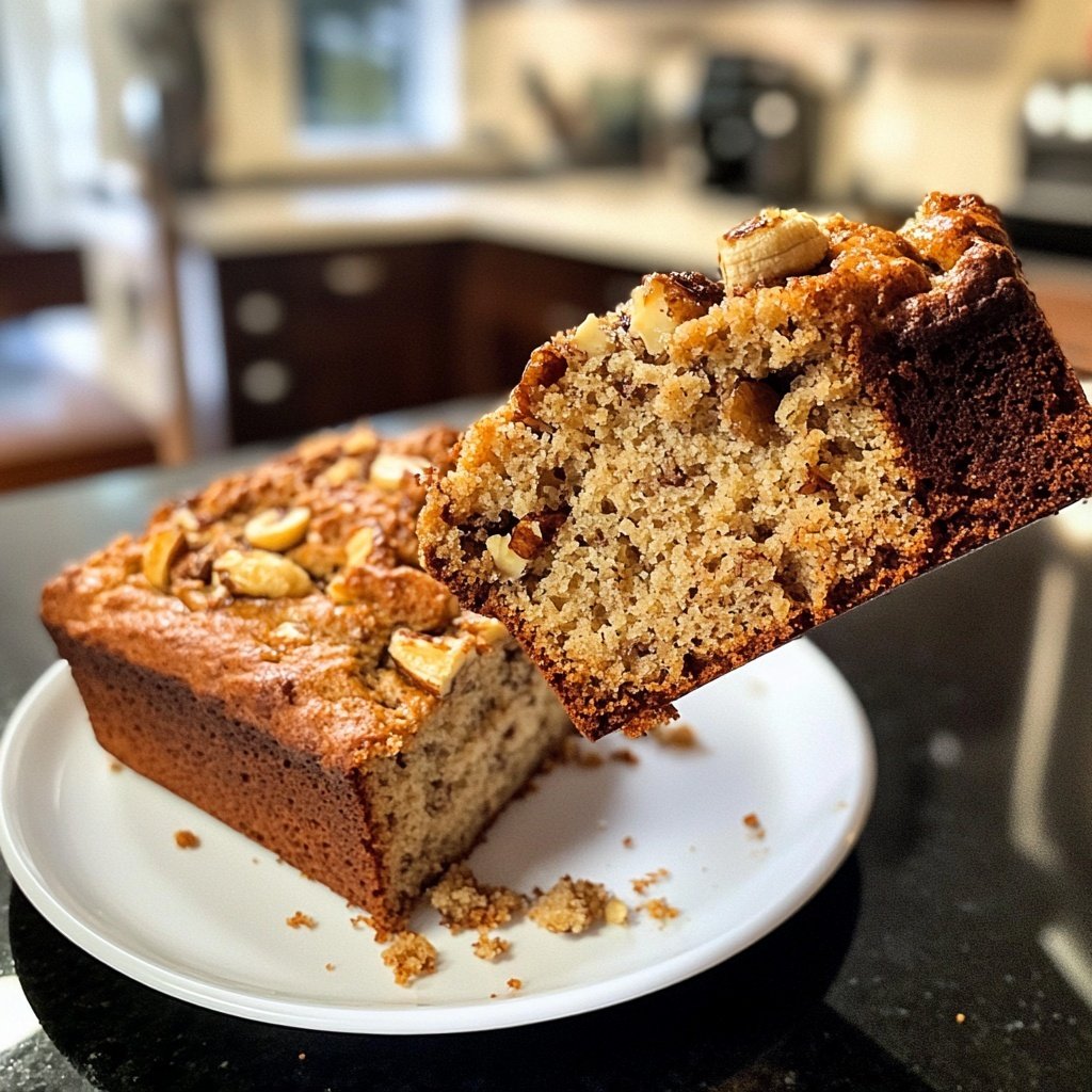 Banana Bread with Soft Crumb