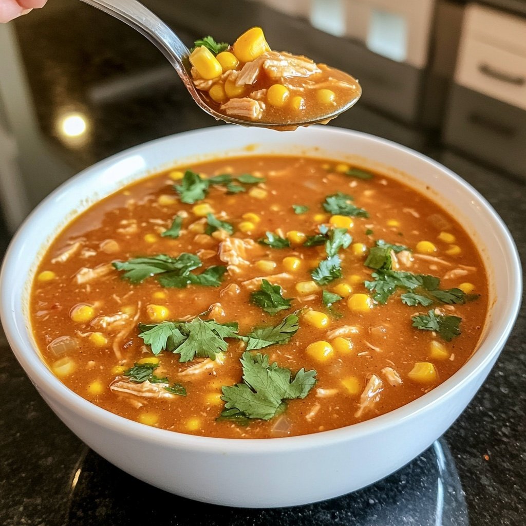 Simple Slow Cooker Chicken Tortilla Soup