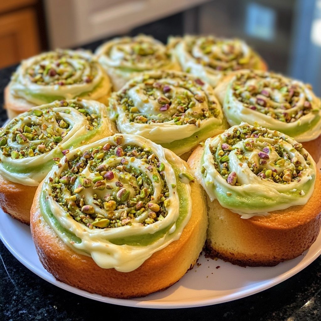 Perfect Pistachio Rolls with Cream Cheese Frosting