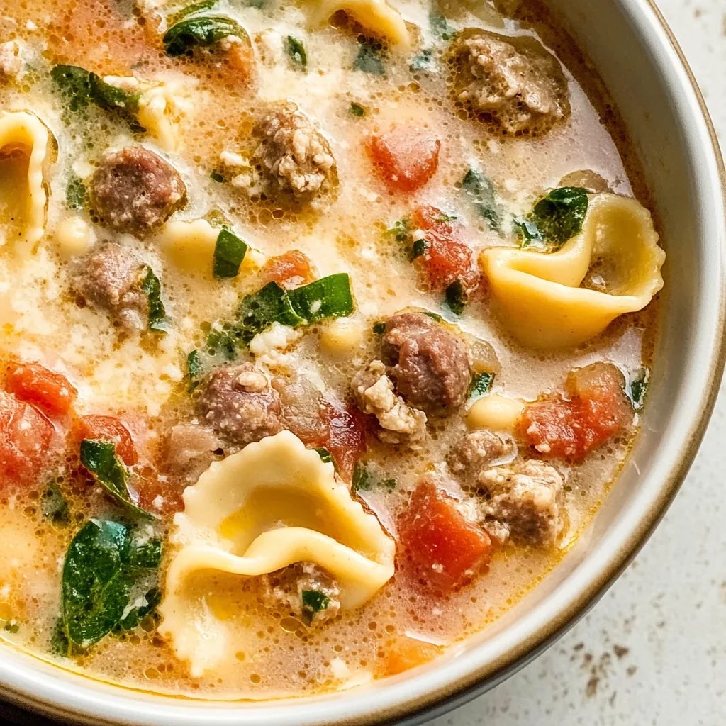 Italian Sausage Tortellini Soup
