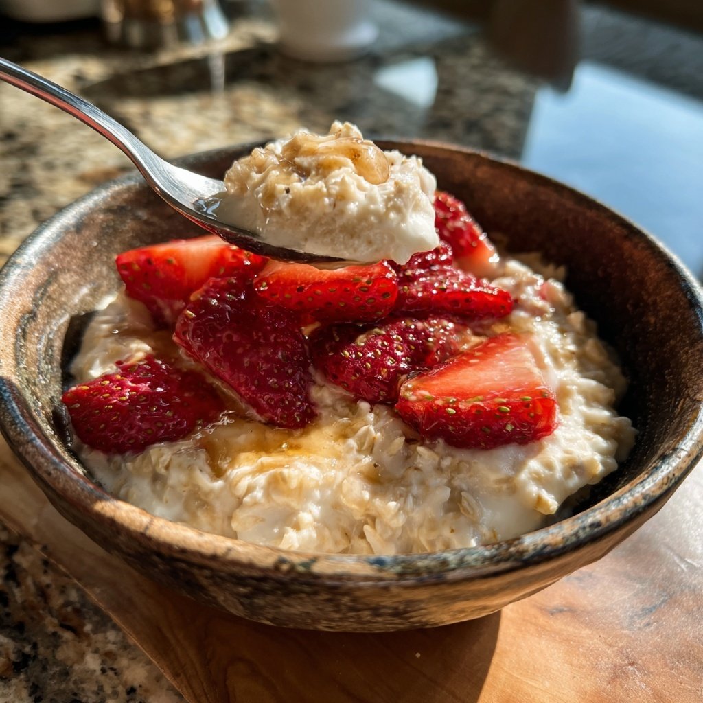 Strawberry Cheesecake Oatmeal