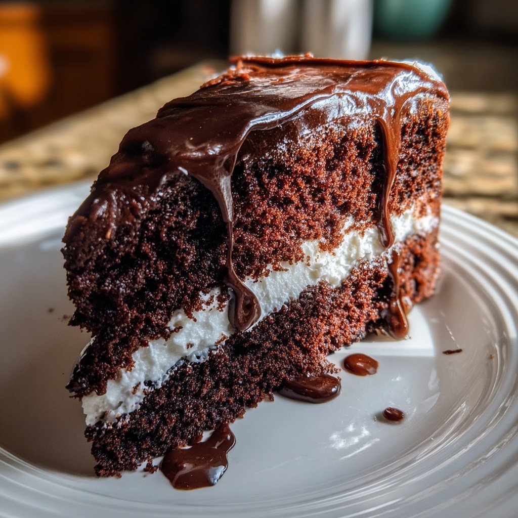 Chocolate Cake With Sour Cream Frosting