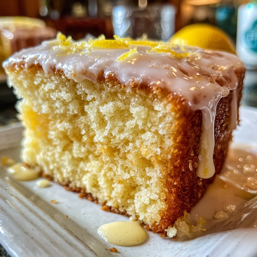 Limoncello Cake With Lemon Glaze