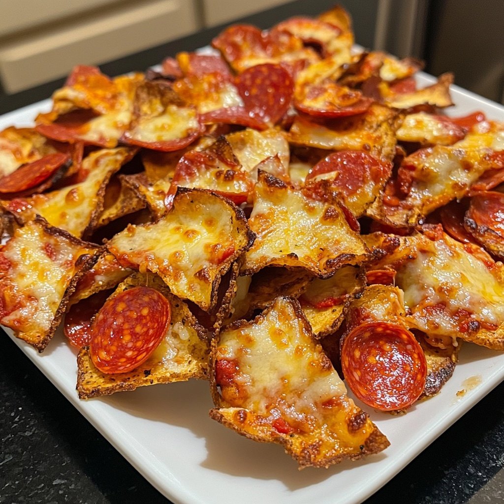 2 Ingredient Pizza Chips