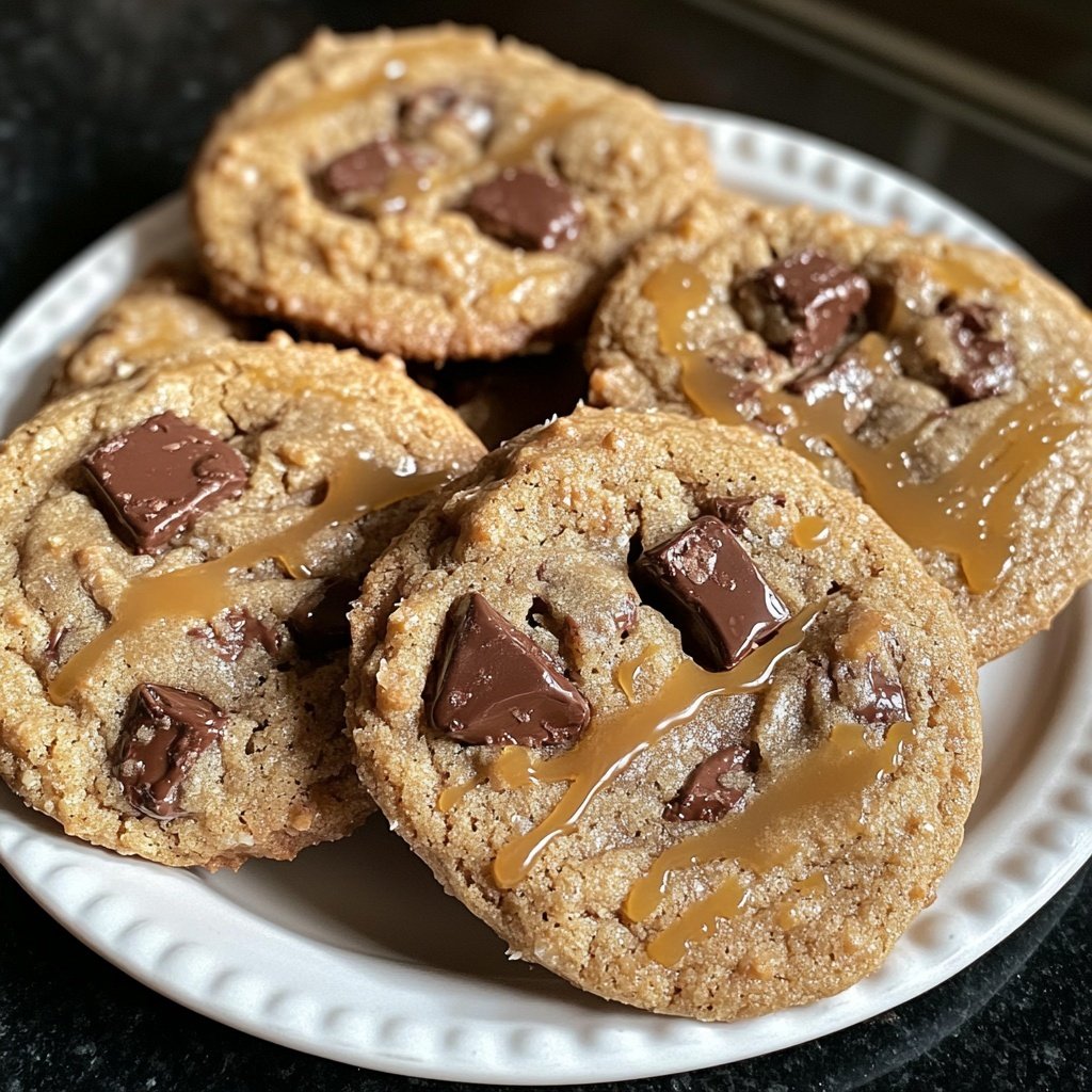 Salted Caramel Chocolate Cookies