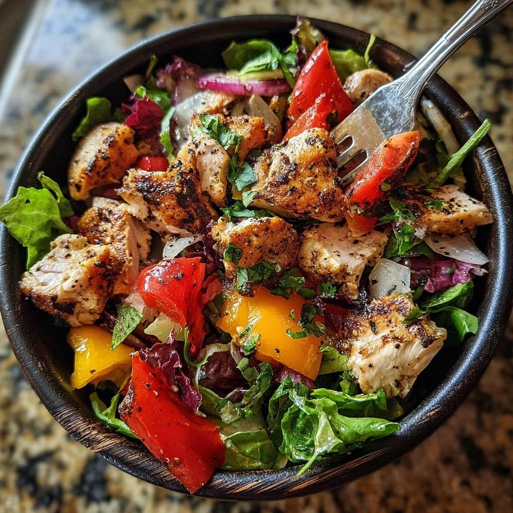 High Protein Grilled Chicken Salad